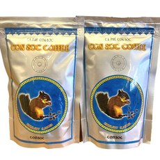 CON SOC (2 250gx2 베트남 커피 봉지 세트 봉지 안쪽) 헤이즐넛 맛 고급 아라비카