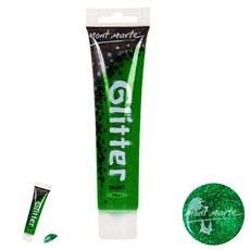 [팔마누] 어린이미술 그림물감 미술용품 반짝이 미술놀이 물감 75ml 초록