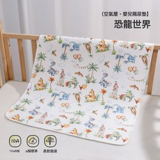 DFMEI 新生兒嬰兒童a類純棉隔尿墊防滲漏隔尿牀墊純棉月經墊嬰兒隔尿墊, 1個, 蜂窩隔尿墊【恐龍世界】