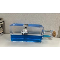 재고 인기 타이타닉 크루즈 유체 드리프트 보틀 탁상 장식 소품 생일 선물, 메리호 래프팅 보트