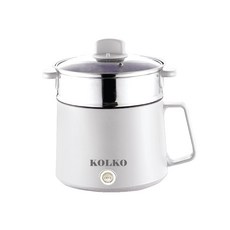 KOLKO 多功能快煮電鍋 1.7L大容量 蒸煮炒美食鍋, 質感白(超取限2台)
