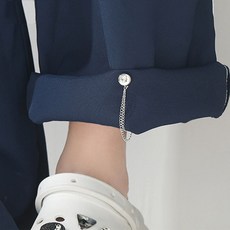 바지밑단고정 기장 수선 줄이기 체인 바지 밑단 고정 자석 M12836, 골드