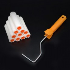 아이베란다 리필 페인트 도장세트 (양모롤러 10개 핸들 1개), 1개