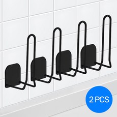 유즈썸 스텐 수세미 거치대 만능 후크 3세트, 4개, L타입 블랙