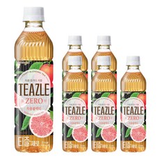 티즐 제로 자몽블랙티 500ml, 6개