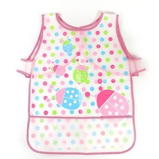 아동주방앞치마 방수비닐 민소매 유아식사용