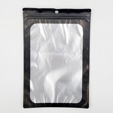 어린이집 구디백 고급 포장용 블랙 반투명 컬러 지퍼백(16cm X 24cm) 대량 주문 단체 유치원 초등 생일 답례품 돌잔치