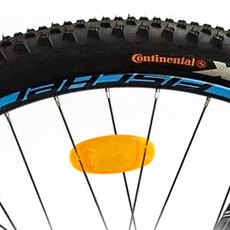 파란해피숍 자전거 야간 반사판 자전거바퀴조명, 오렌지