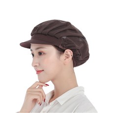 비바로드 위생모자 주방 조리 모자, 올매쉬, 3개, 브라운