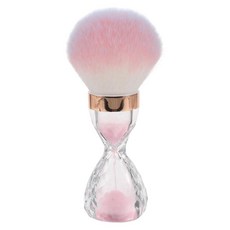 VINTORKY 네일 더스트 브러시 크고 부드러운 빗살 클리닝 브러시 아크릴 파우더 메이크업 및 네일 아트용 모래시계 디자인 가정 및 미용실용 휴대용