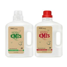 천연 무향 아기세제 + 호호에미 프리지어 섬유유연제 신생아 유아 아기 + 퍼스널마켓 샘플증정, 2개, 3L