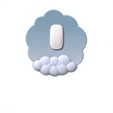漸變雲朵鍵盤手託, 漸變款星藍淺灰滑鼠墊, 1個