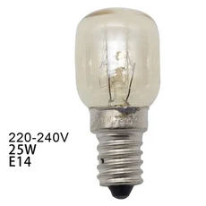220V 고온 LED 전구 15W 25W E14 300 섭씨도 전자 레인지 토스터/스팀 쿠커 후드 램프, 04 25W Sliver, 03 10pcs