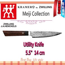 德國 Zwilling 雙人 BOB KRAMER MEIJI 14cm 大馬士革 頂級萬用刀, 1個