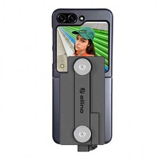 오토바이 배달대행 갤럭시 Z플립 7 6 5 4 3 전사인쇄 강한 하드케이스와 C타입 충전패드 자석거치대 딱판, 상세페이지 참조, Z플립3 (F711) 전사케이스_모토라이더 블랙