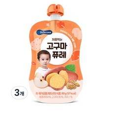 베베쿡 처음먹는 고구마 퓨레, 80g, 15개