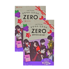 롯데제로 블랙커런트 베리 젤리, 154g, 2개