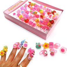 아이리스 아동반지 사각케이스 50개입 여아반지, 1개