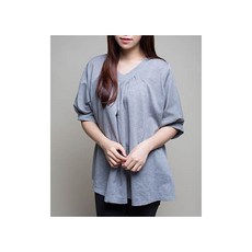 패션스타트 패턴인 P929 여성 플랫칼라 퍼프소매 블라우스 셔츠 옷 패턴 도안 옷본 여성복, 1개, 혼합