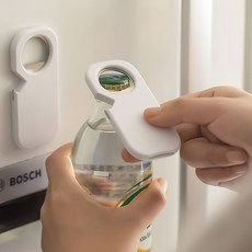 磁吸簡約開瓶器 冰箱貼 開酒器 開罐器 起瓶器 啤酒起子 啟瓶器【AH0224】, 1個