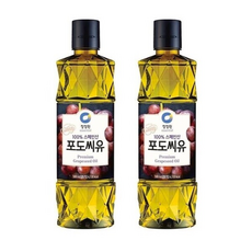 청정원 포도씨유, 2개, 500ml
