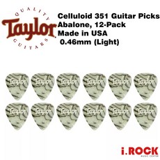 Taylor Celluloid 351 12片裝 吉他匹克 美國製造, 1個, #80734(0.46mm) 12片/包