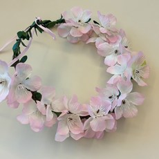 벚꽃화관 축제 브라이덜 샤워 이벤트용 화관 촬영소품, 5개, 핑크