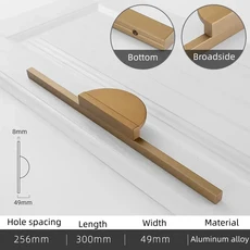 간단한 황금 청동 주방 라운드 서랍 찬장 캐비닛 핸들 카운터 도어 하드웨어를 가구 손잡이, Bronzer 300mm