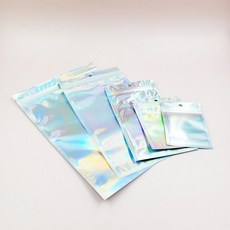 어린이집 구디백 고급 포장용 그라데이션 지퍼백(10cm X 18cm) 대량 주문 단체 유치원 초등 생일 답례품 돌잔치