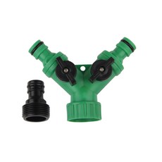 NEED 3구 Y자 벨브형 호스 분배기 호스 연결구 정원 물주기 세차 각각조절가능벨브형, 3구Y자벨브호스분배기, 1개
