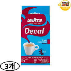 라바짜 분쇄커피 에스프레소 디카페인 인텐소 사은품 추가증정, 3개, 250g, 모카포트(중간~고움)