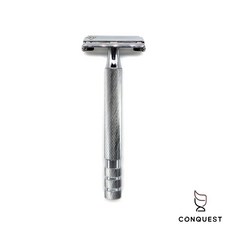 CONQUEST UBERSUAVE Eco-Razor 經典蝴蝶旋開式雙刃刮鬍刀，蝴蝶旋開設計，環保材質，舒適握感, 1個, 1
