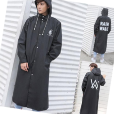 성인우비 패션 블랙 판쵸 우의 우비 남녀공용