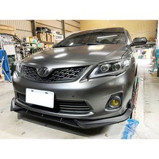 適用 豐田 10.5代 ALTIS 競速PLUS版 消光黑 前下巴, 1個