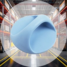 부착 손잡이 하늘색 변기손잡이