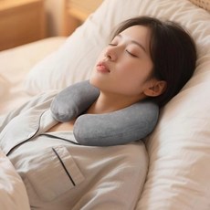 스피세프 목 보온 물주머니 U형 온수 찜질팩, 1개