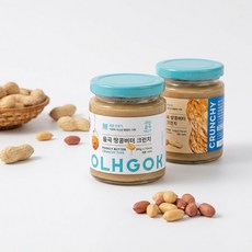 옳곡 국내산 100 무첨가 무설탕 땅콩버터 크런치 고단백 땅콩잼 피넛버터, 1개, 200g