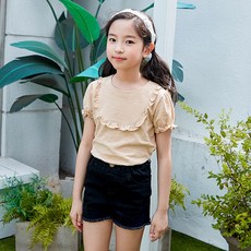 쿠키하우스 나니 3부 면 팬츠_13028