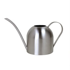 不鏽鋼澆花水壺 1.5L 園藝噴壺, 砂光 不鏽鋼本色, 1個
