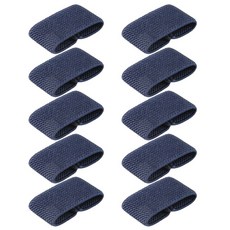 10Pcs 탄성벨트 루프홀더 키퍼 전술 벨트홀더 리테이너 밴드, 네이비 블루