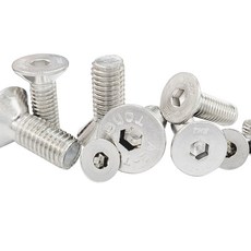 스텐 접시머리 렌치볼트 접시 사라 육각 렌치 볼트 M4, 1개, 12mm