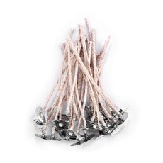 6-20cm 30pcs 무연 촛불 심지 면화 간장 왁스 심지 대형 기본 가정용 향기로운 짠 촛불 심지 등유 램프 왁스 스레드, 10cm, 10cm