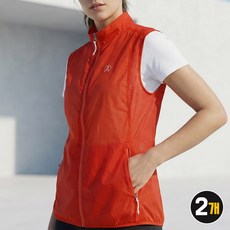 1+1 MZ마르조 여성용 경량 나일론 바람막이 신축성 쾌적한 옆라인메쉬 등산 조끼 537