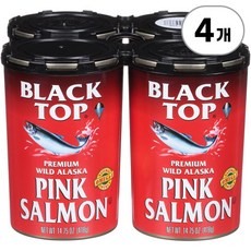 블랙 탑 프리미엄 와일드 알래스카 핑크 새먼 Black Top Premium Wild Alaska Pink Salmon 1.67kg, 4개