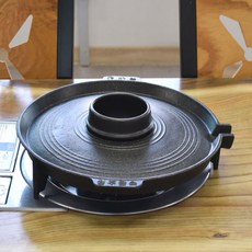 솥뚜껑 불판 삼겹살불판 무쇠솥뚜껑 삼겹살구이판, 추가상품 자연석 기름받이 사각-소