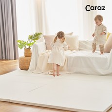카라즈 뉴시크릿2 4단 폴더매트 단품 놀이방매트 유아매트 층간소음, 큐티 베이지
