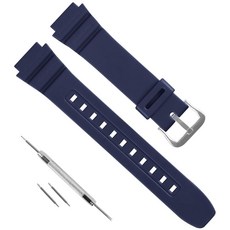 카시오 F-108 AE-1000W AE-1200 AE-1300 W-216 W218H W-219H W735H W800H SGW-300H용 18mm 교체용 고무 레진 시계 밴드