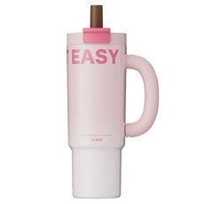 굼 포멜로 시리즈 대용량 아이스 텀블러, 1개, 1050ml, 핑크