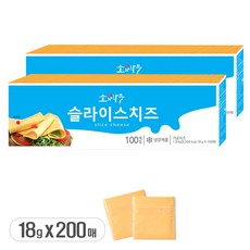 소와나무 슬라이스치즈, 18g, 200개