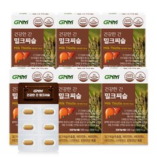 GNM자연의품격 건강한 간 밀크씨슬, 30정, 6개